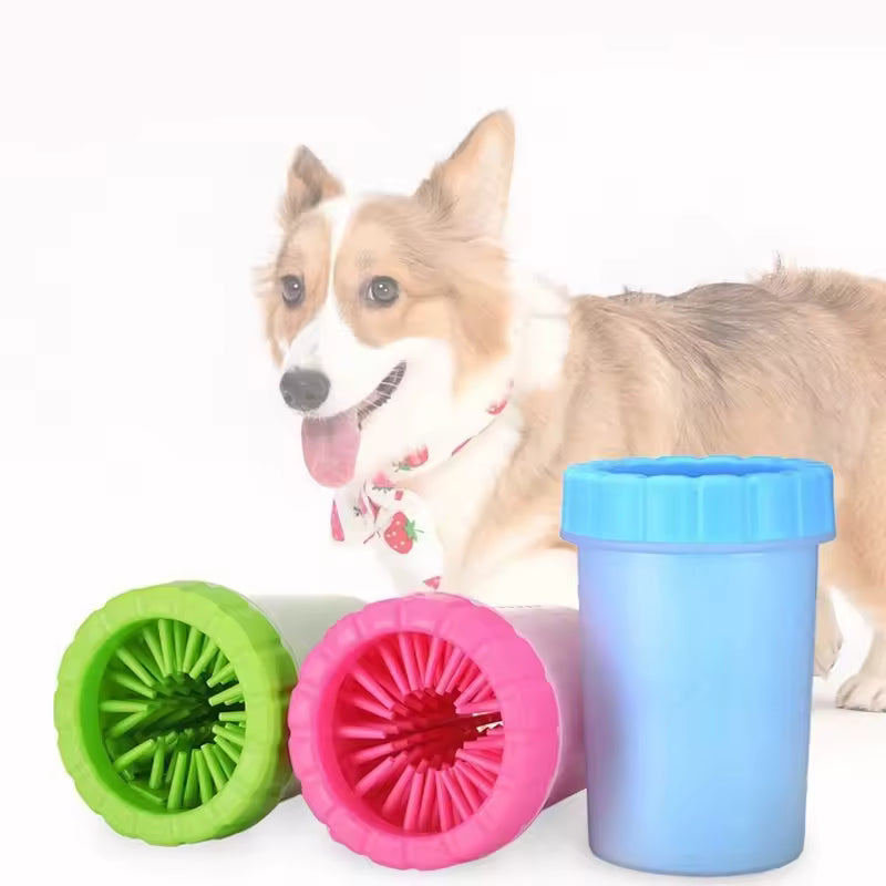 Portable Paw Washer Cup - Gentle Silicone Bristles for Clean, Happy Paws