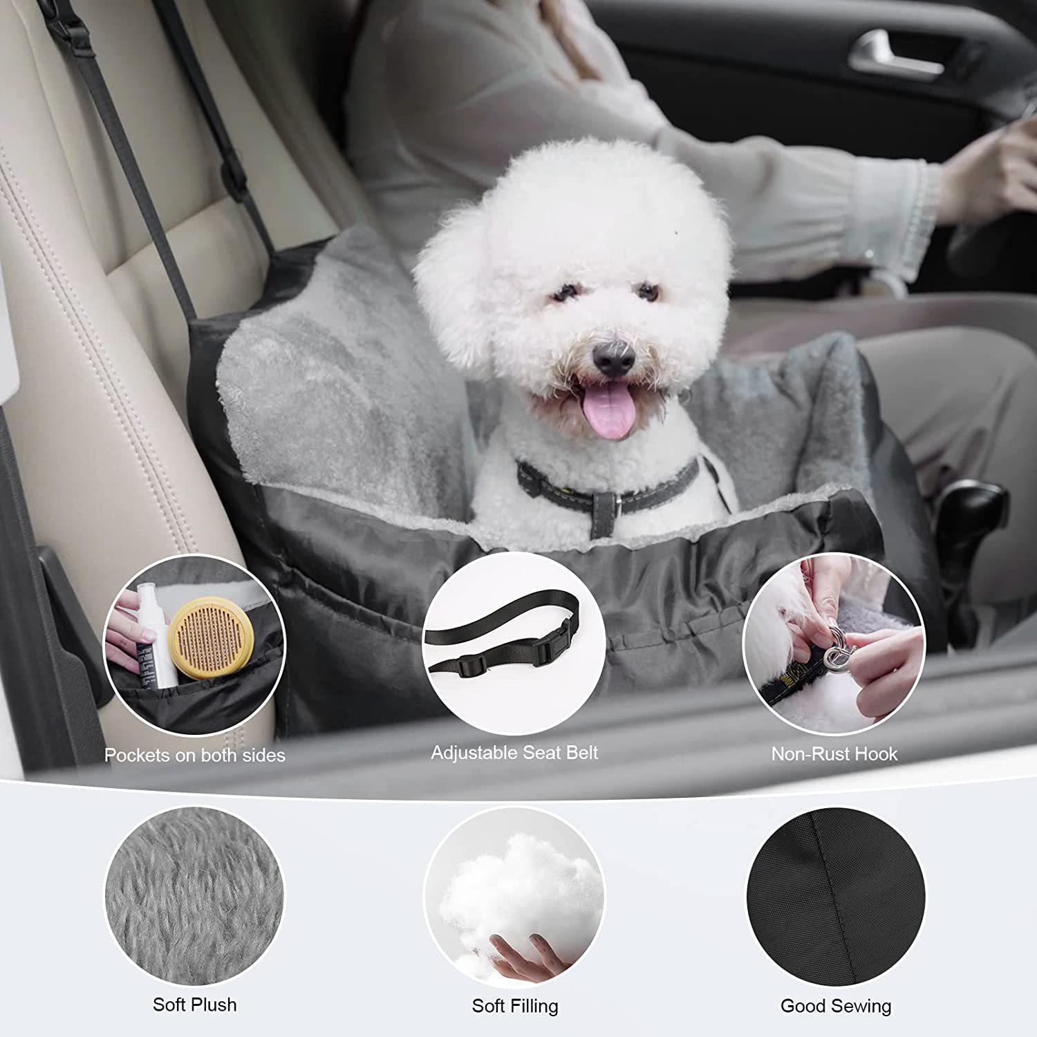 Pet Car Seat – Cozy Kennel for Small Dogs & Cats