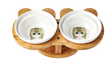 Ceramic Cat Bowl – Pet Feeding Dish