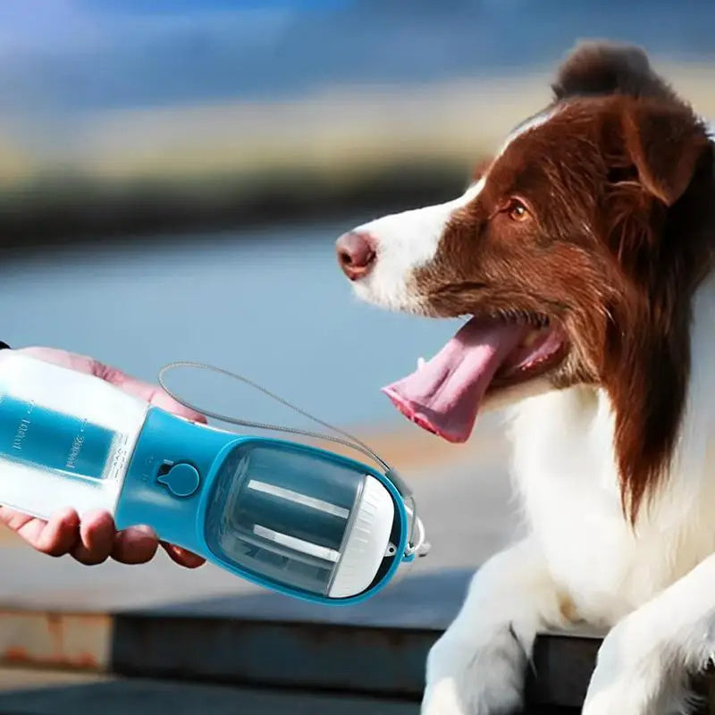 3-in-1 Dog Water Cup – Portable Food & Waste Bag