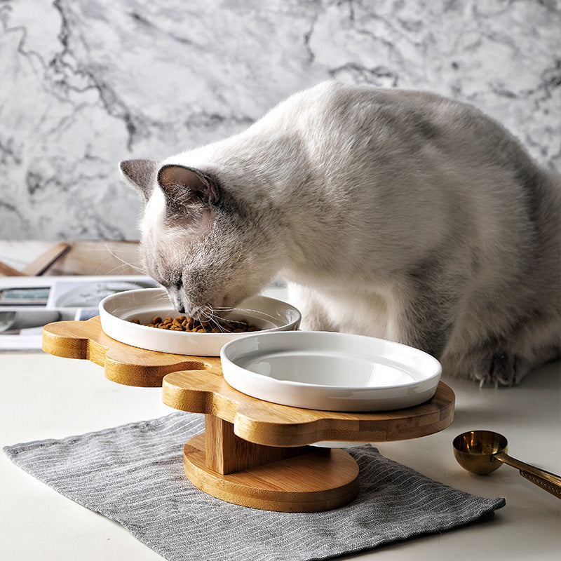 Ceramic Cat Bowl – Pet Feeding Dish