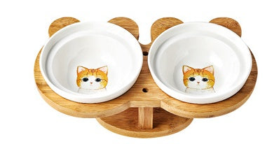 Ceramic Cat Bowl – Pet Feeding Dish