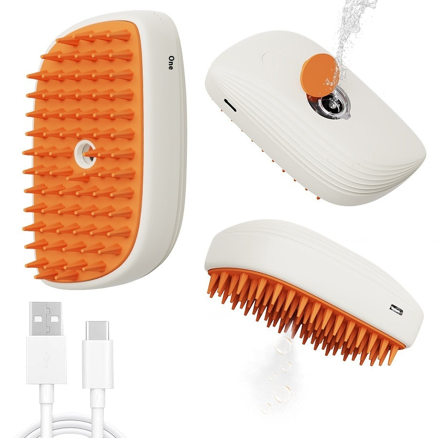 Pet Steam Brush & Spray Comb – Grooming Tool