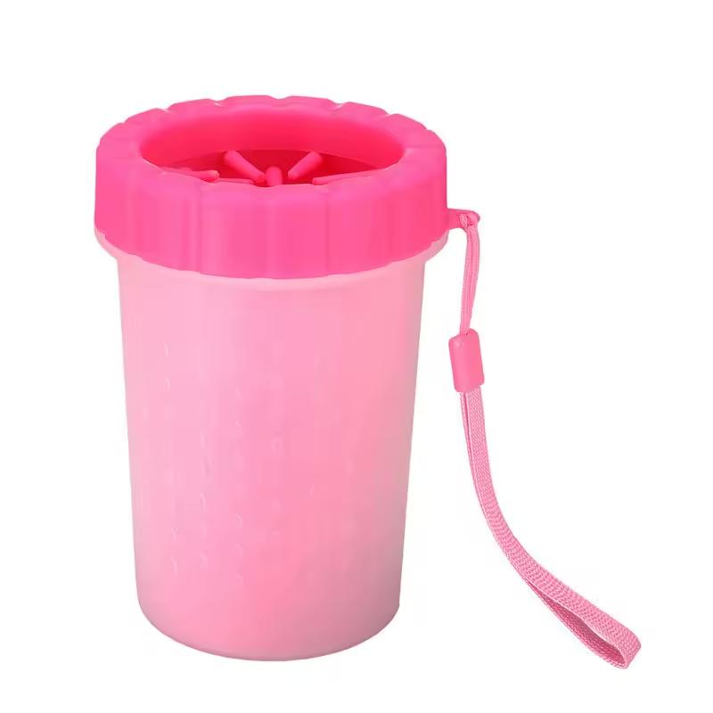 Portable Paw Washer Cup - Gentle Silicone Bristles for Clean, Happy Paws