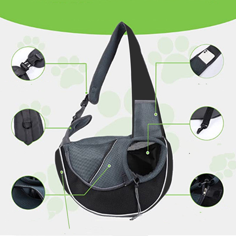 Women’s Outdoor Pet Carry Bag – Crossbody Dog & Cat Carrier