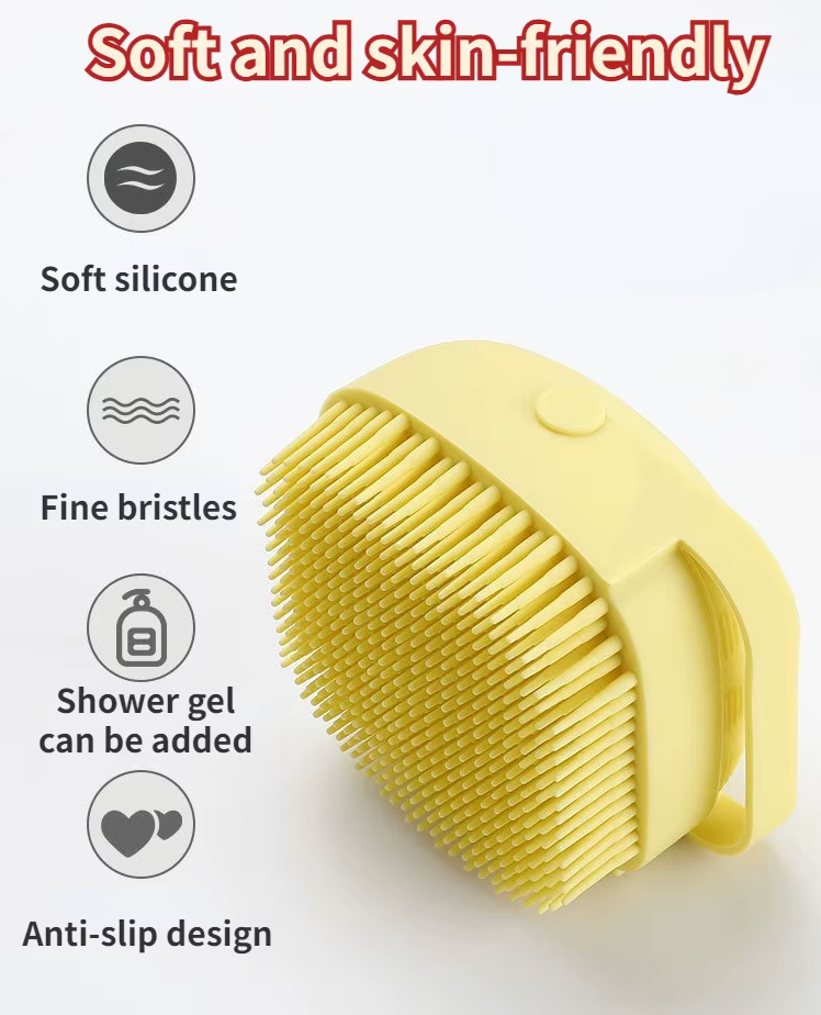 Pet Shampoo Brush - Easy Bath & Gentle Cleaning