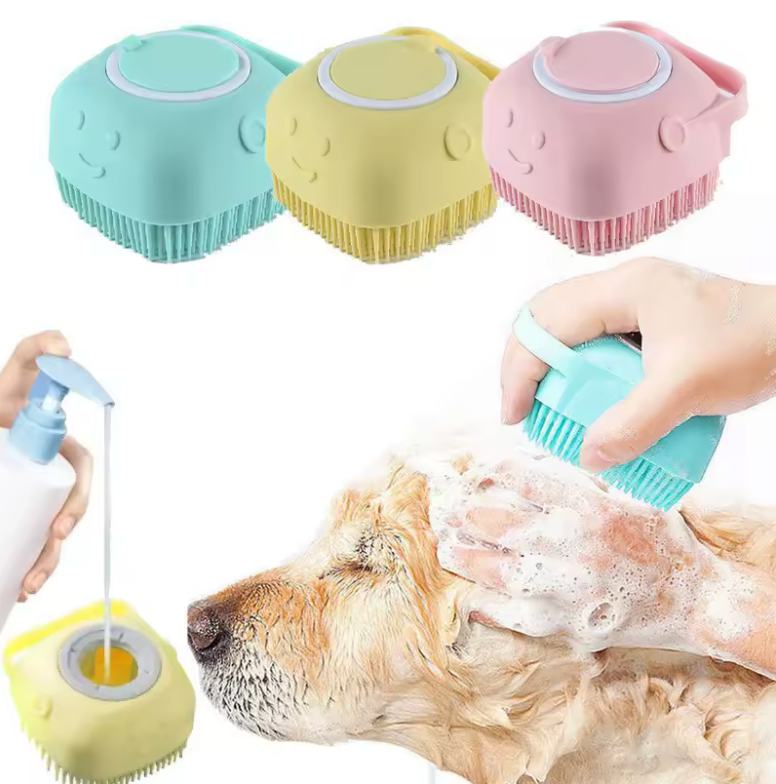 Pet Shampoo Brush - Easy Bath & Gentle Cleaning