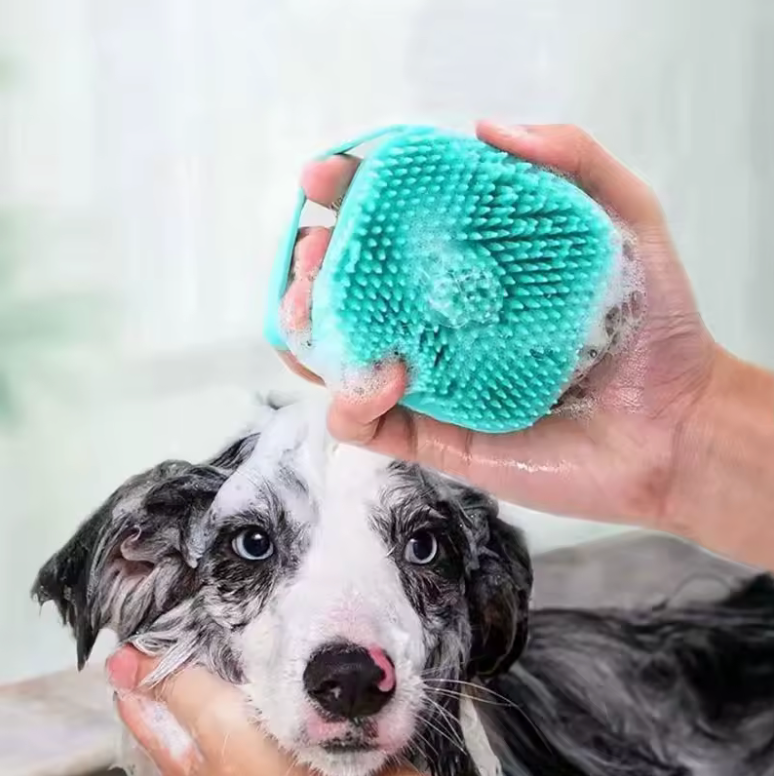 Pet Shampoo Brush - Easy Bath & Gentle Cleaning
