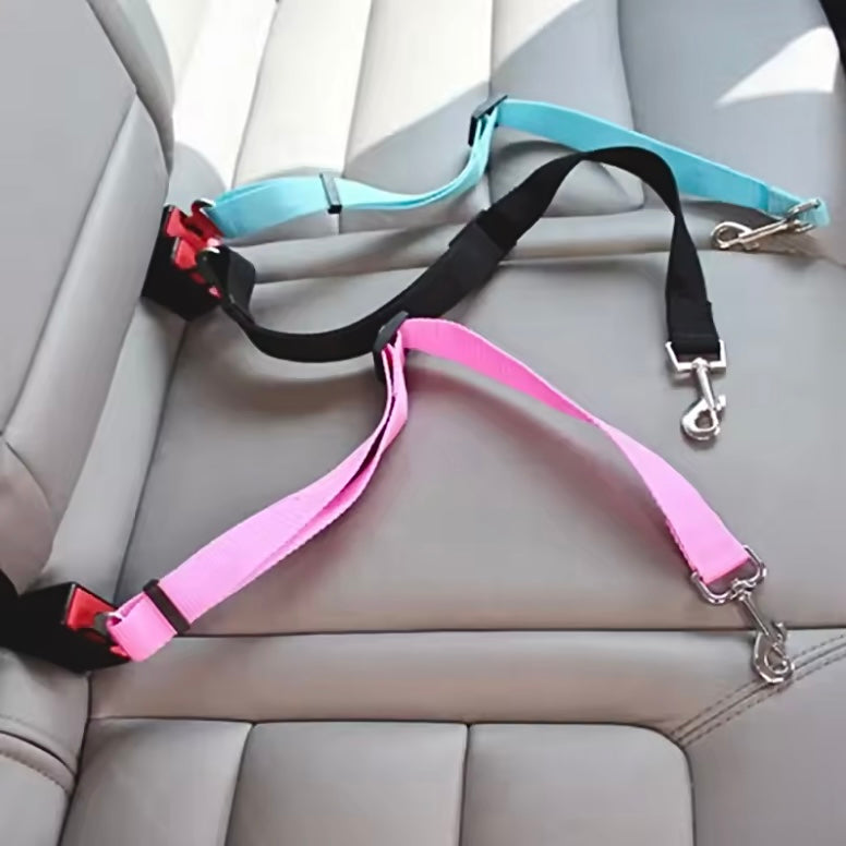 Adjustable Pet Car Seat Belt – Safe & Secure Travel for Dogs & Cats