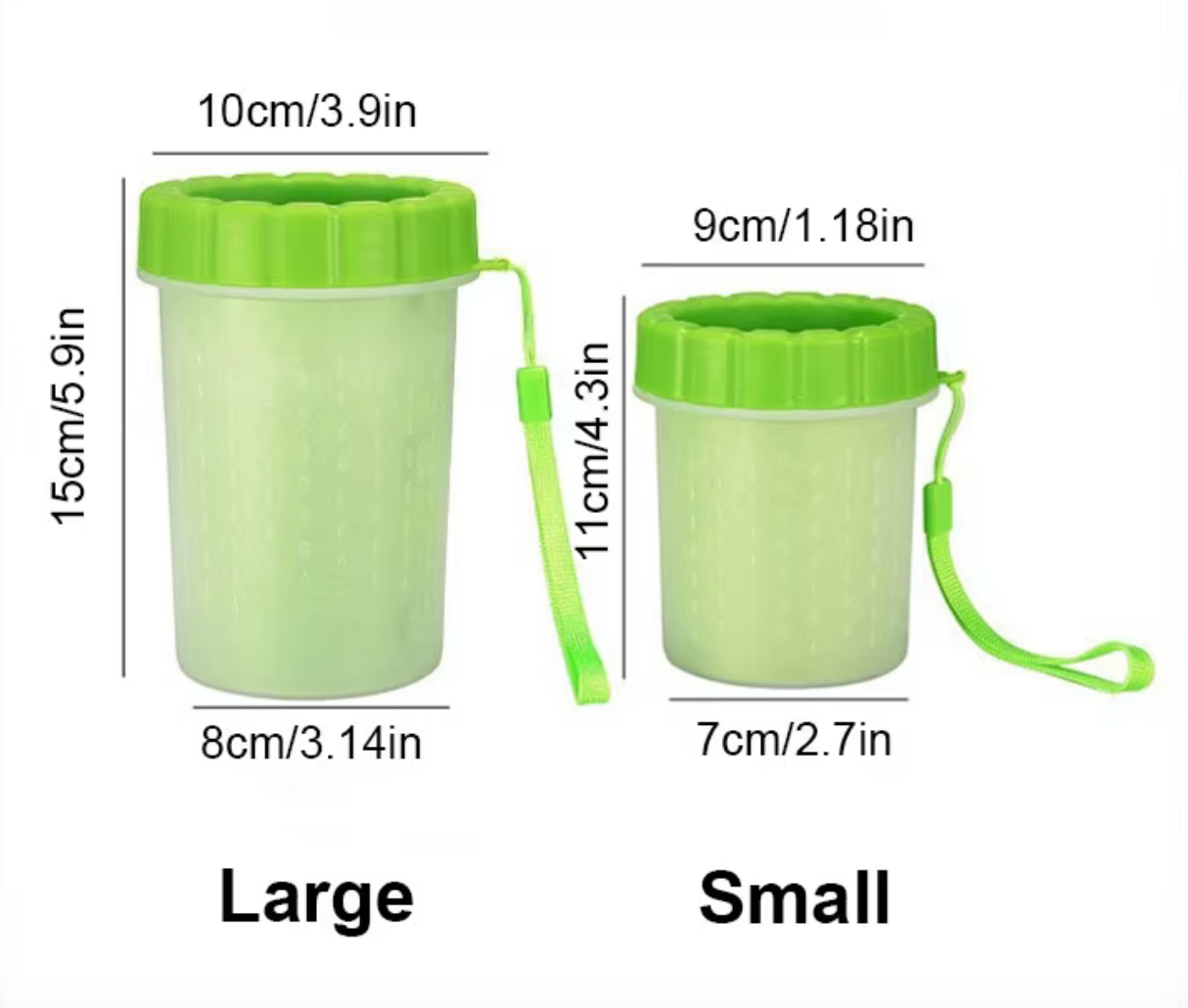 Portable Paw Washer Cup - Gentle Silicone Bristles for Clean, Happy Paws