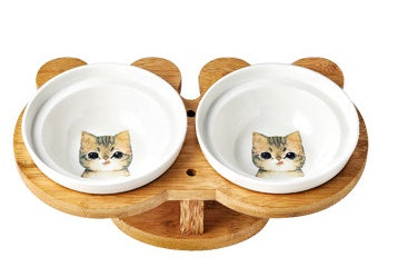 Ceramic Cat Bowl – Pet Feeding Dish