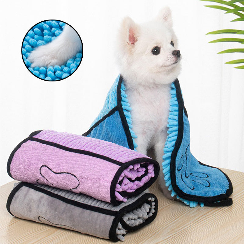 Super Absorbent Pet Towel – Quick-Dry Bathrobe for Dogs & Cats
