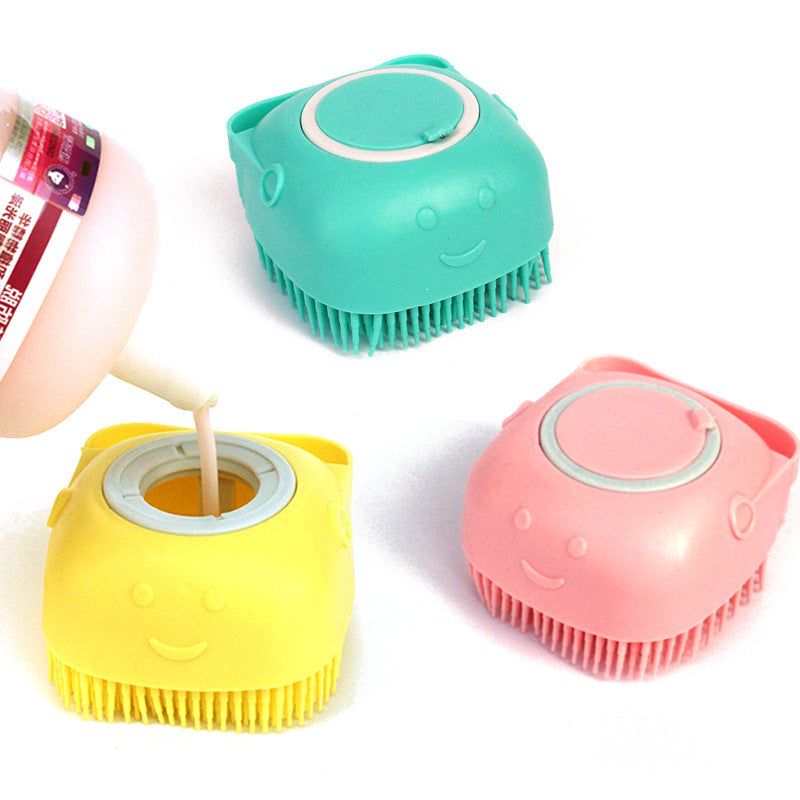 Silicone Dog Bath Massage Gloves – Grooming Brush & Shampoo Tool