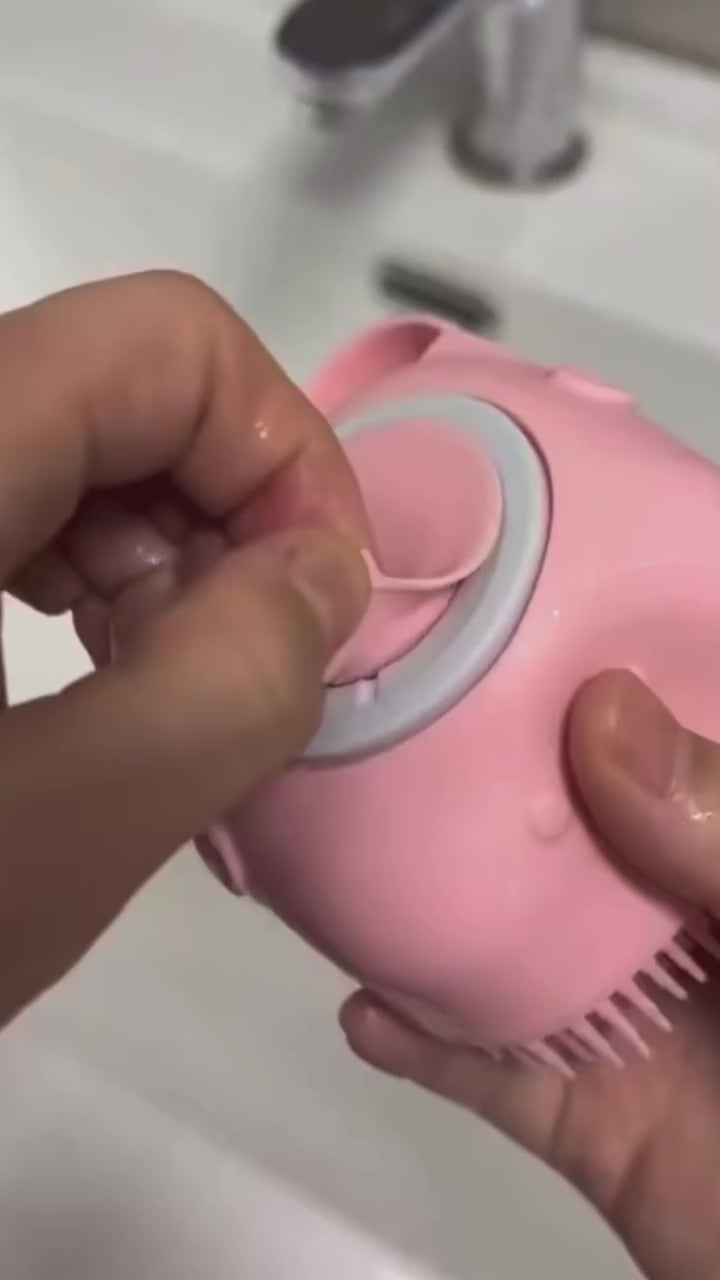 Pet Shampoo Brush - Easy Bath & Gentle Cleaning